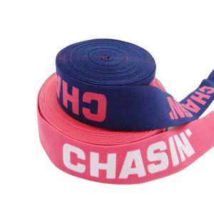 Bande élastique en nylon Yusen SEWO101 de 4,0 cm avec tissage de logo jacquard, écologique pour les textiles de maison, les sacs (50 yards/rouleau) - Product Image 2