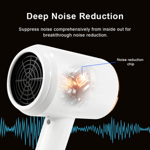 ไดร์เป่าผมแบบพกพา ใช้แบตเตอรี่ 800 วัตต์ เสียงเบา ลมแรง ระดับมืออาชีพ ควบคุมอุณหภูมิอัจฉริยะ เหมาะสำหรับโรงแรม - Product Image 5