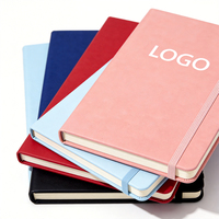 Carnet de notes personnalisé en gros, couleur au choix, en cuir PU, reliure spirale, couverture en PP, fermeture élastique, ligné, souvenir, fabrication professionnelle