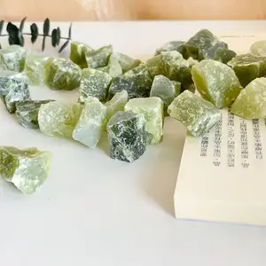 Serpentine Rough Gemstones And Crystals Raw Stones For Healing Chakra Balancing Natural Rocks For Tumbling And DIY