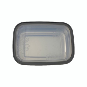 Lonchera de Acero Inoxidable, Rectangular, Grande, de 3-6L, con Tapa de Plástico, Apta para Lavavajillas, Portátil y Duradera, para Adultos y Niños - Product Image 1