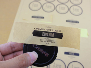 Özel tam renkli baskı gıda ürün barkod kendinden yapışkanlı Polyester küçük boy etiket etiket - Product Image 4