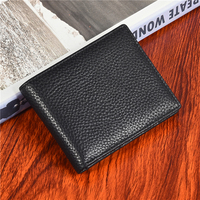 Dompet RFID Tipis Terbaru untuk Pria, Slot Kartu SIM, Kualitas Tinggi, Logo Custom, Kantong OPP Polyester, Ukuran Pendek