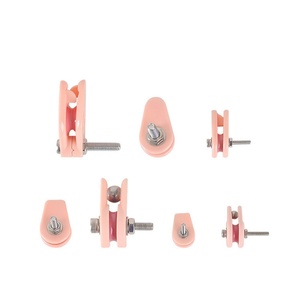 Enrouleur de fil en céramique avec roue anti-saut OEM personnalisable, 1 rainure, surface finement polie, excellente résistance à l'usure pour câbles - Product Image 4