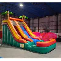 Toboggan gonflable avec piscine, qualité commerciale, pour locations événementielles, certifié sûr