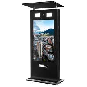 Wifi commercial advertising display stands 32 inch Outdoor advertising machine with 32 inch air-cooled cross-screen