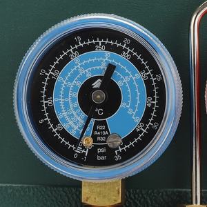 홍센 미니 에어컨 매니폴드 게이지 세트, R134a/R22/R410a/R32 냉매 호환 - 화씨 스케일 맞춤 가능 - Product Image 3