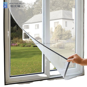 Moustiquaire magnétique moderne mains libres en maille avec fonction <span class=keywords><strong>anti</strong></span>-insectes pour fenêtres, extérieur et salle de bain - Product Image 1