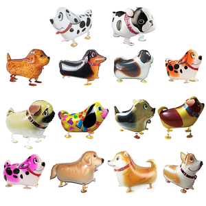 Wholesale <b>Led</b> Glowing 3D Walking Animal Foil <b>Balloons</b> with Wheels Eco-Friendly Birthday Party Outdoor Decorations - Product Image 1