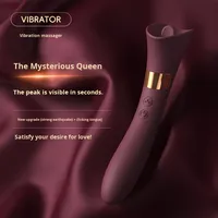 Großhandel Neuer G-Punkt Wasserdichter Vibrator mit Zungenstimulation für Klitoris und Anus, Orale Zungenvibration Sexspielzeug nach Maß