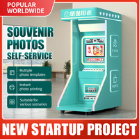Borne photo commerciale avec logiciel technique et logo – Distributeur automatique de photos en libre-service