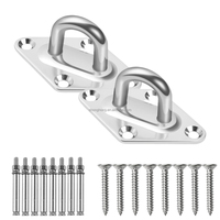 Kit de suspension robuste pour hamac d'intérieur, crochets de balançoire en acier inoxydable 304, accroches murales et de plafond pour hamacs