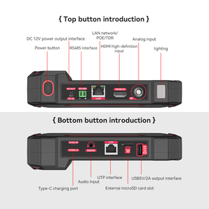 เครื่องทดสอบกล้อง IP 8K จอภาพ IPC เครื่องทดสอบ PoE หน้าจอสัมผัส 5.5 นิ้ว เครื่องทดสอบกล้องวงจรปิดพร้อมอินเตอร์เน็ตไร้สาย NF-IPC725 - Product Image 3