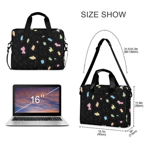 Big Capacity <b>Laptop</b> <b>Bag</b> Customized Logo <b>Laptop</b> <b>Bag</b> for Daily Use Black Leopard Print Computer <b>Bag</b> - Product Image 3