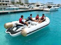 Bateau pneumatique de luxe pour jet-ski, de haute qualité, portable, haute résistance, blanc, PVC 0,9 mm, bateau pneumatique à moteur pour jet-ski