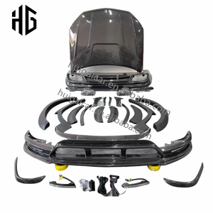 Per 2024 <span class=keywords><strong>mercedes</strong></span> gls600 w167 x167 upgrade a may-bach ld design in fibra di carbonio con labbro anteriore del paraurti del motore kit carrozzeria diffusore - Product Image 4