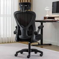Chaise de bureau pivotante ergonomique en maille intégrale réglable avec appui-tête pour ordinateur, mobilier de bureau de Chine