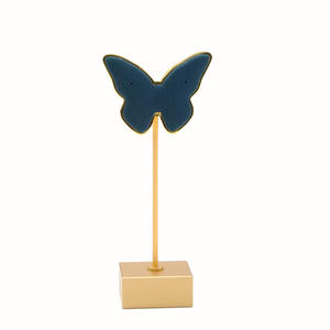 Jinsky luxe coloré papillon forme métal bijoux présentoir élégant boucles d'oreilles vitrine conteneur - Product Image 5