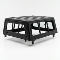 Couverture de toit rigide en alliage d'aluminium noir pour benne de camionnette T8 Hunter Double Cab Overland Camping