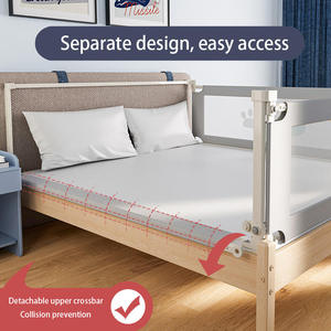 Sponda per Lettino <span class=keywords><strong>Neonato</strong></span> Personalizzabile, Su Misura per le Tue <span class=keywords><strong>Dimensioni</strong></span> e Scelta di Colori, Materiali in Metallo e Oxford, Qualità Premium - Product Image 5