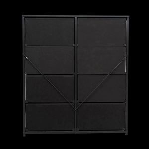 Modern Minimalist 8-Drawer Steel Dresser Freestanding Storage <b>Cabinet</b> for Bedroom - Product Image 2