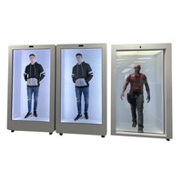 Android 3D LCD vidéo publicitaire écran transparent affichage 10 15 86 pouces tactile boîte transparente affichage numérique affichage