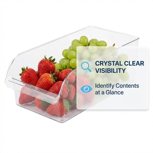 Caja de Almacenamiento de Plástico en Oferta, Organizador Libre de BPA, Contenedor Hermético para Alimentos, Huevos, Conservación de Frescura, Estilo Cajón para Congelador - Product Image 5