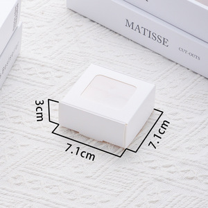 Cajas <span class=keywords><strong>de</strong></span> papel blanco para galletas y panadería, cajas <span class=keywords><strong>de</strong></span> pasteles <span class=keywords><strong>de</strong></span> <span class=keywords><strong>San</strong></span> Valentín con ventana para donas, chocolate, fresas, regalo, bajo MOQ personalizado - Product Image 4