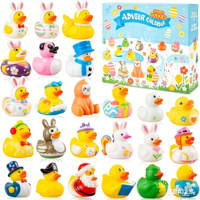 Calendrier de l'Avent Shinelee en caoutchouc avec canards sensoriels pour enfants, jouet sensoriel de Noël, 24 jours de cadeaux surprise pour garçons, filles et adolescents