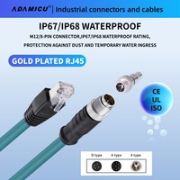 Système de caméra industrielle CCD X-Code M12 connecteur de câble à 8 broches RJ45 câble de capteur Ethernet industriel M12