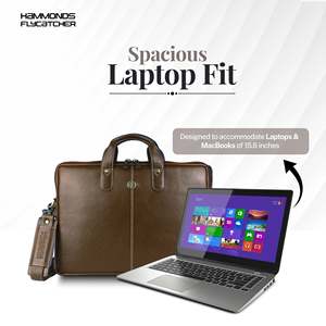 Genuine Leather <b>Laptop</b> Backpack <b>for</b> Men Office <b>Bag</b> with 14/15.6/16 Inch <b>Laptop</b>/MacBook Compatibility - Product Image 3