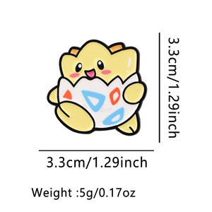 En gros, épingles en émail, badges de revers en métal et broches Pokémon Kawaii, style dessin animé, mignons, pour collection, sac à dos et cadeau - Product Image 6