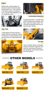 Topadora Hidráulica sobre Orugas Hengwang HW16 con Componentes Centrales del Motor, Capacidad de Apisonamiento de 10 m, en Venta - Product Image 4