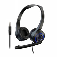 Nouveauté 2025 Casque d'écoute pour centre d'appels de la marque JH ENC Casque filaire 3,5 mm avec micro Réduction du bruit Contrôle du volume Câble de 1,5 m