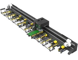 JQ hot sale metal laser cutting machine lazer cut industrial machinery equipment for H beam square tube round pipe