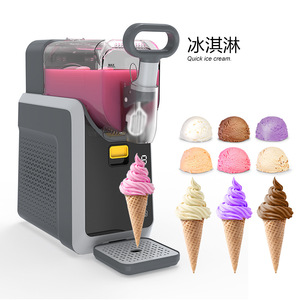 <b>Home</b> <b>Ice</b> Cream Maker Grey Automatic Cleaning Smoothie Beverage <b>Machine</b> 4-5 People Electric Plastic Material - Product Image 2