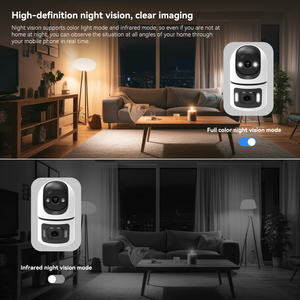กล้องวงจรปิด Tuya WiFi 6 8MP ความละเอียดสูงสำหรับภายนอกอาคาร พร้อมระบบมองเห็นในเวลากลางคืนแบบสีเต็มรูปแบบ H.264/H.265 รองรับการส่งสัญญาณแบบคู่ และจัดเก็บข้อมูลบนคลาวด์ - Product Image 5