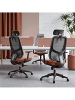 Chaise de bureau exécutive moderne JOHOOFURNITURE, inclinable, en acier inoxydable, hauteur réglable, pour salle de réunion, robuste et confortable