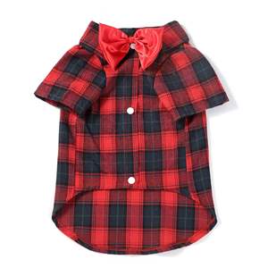 Chemise pour chien Kingtale, vêtements à carreaux pour animaux de compagnie, t-shirt, pull, chemise de base pour petit chien, chat, <span class=keywords><strong>chiot</strong></span>, adorable, élégant - Product Image 1