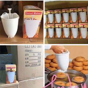 Moule à donuts en plastique, facile et rapide, distributeur manuel de gaufres, machine à beignets portable - Product Image 4