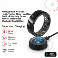 Bague connectée en céramique R12 Qring - Suivi de santé 24/7 (fréquence cardiaque, SpO2) - OEM/ODM Petites séries pour les marchés B2B aux États-Unis et en Europe - Bague IA cadeau