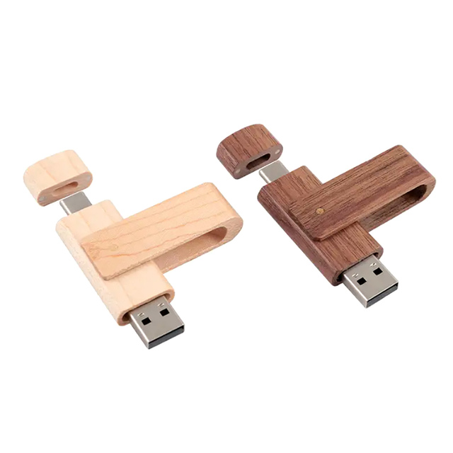 Hot Sales 3.0 OTG Fastest Cle Usb Sticks 128GB 64GB 8GB 16GB 32GB Wooden Usb C Memory Flash Drive for Android Type c