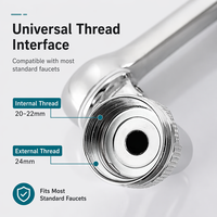 Prolongateur de Robinet Universel Pliable - Aérateur de Robinet Pivotant Multi-Angles
