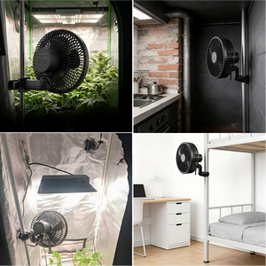 Ventilateur oscillant pour serre de culture BAVAGREEN, moteur EC silencieux, 10 vitesses, contrôle intelligent, étanche IP54, clip antidérapant, pour plantes d'intérieur - Product Image 5