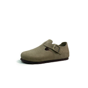 รองเท้า Birkenstocks Mocha Boston Style หนังวัวแท้ น้ำหนักเบา ทนทาน <span class=keywords><strong>พื้น</strong></span>รองเท้าทำจากไม้ก๊อก ให้การรองรับทุกแรงกระแทก เหมาะสำหรับฤดูใบไม้ผลิและฤดูหนาว - Product Image 2