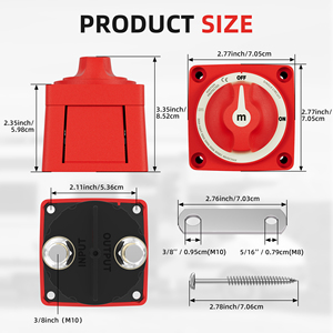Interruptor Aislador de Batería Impermeable de Poste Superior 12V-48V 300A con Certificación RoHS CE para Automoción, Marino y RV - Product Image 2