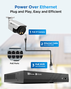 5MP Akıllı Çift Işıklı PoE Kamera Renkli Gece Görüşlü Yapay Zeka İnsan/Araç Algılama Özellikli Dış Mekan Bullet IP Kamera 2 Yönlü Sesli <span class=keywords><strong>CCTV</strong></span> - Product Image 2