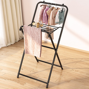 Folding Clothes Drying Rack X Shape Floor Standing Foldable For Indoor Outdoor Use - Product Image 1