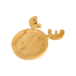 Plateau de service durable en bambou motif renne de Noël, idéal pour la cuisine, les sushis, les bonbons et les réceptions de fin d'année - Product Image 2