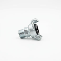 Raccord rapide pour tuyau d'air en acier au carbone zingué, fileté NPT BSP, style américain, pour usage marin